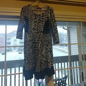 Mid-length sleeve mini dress